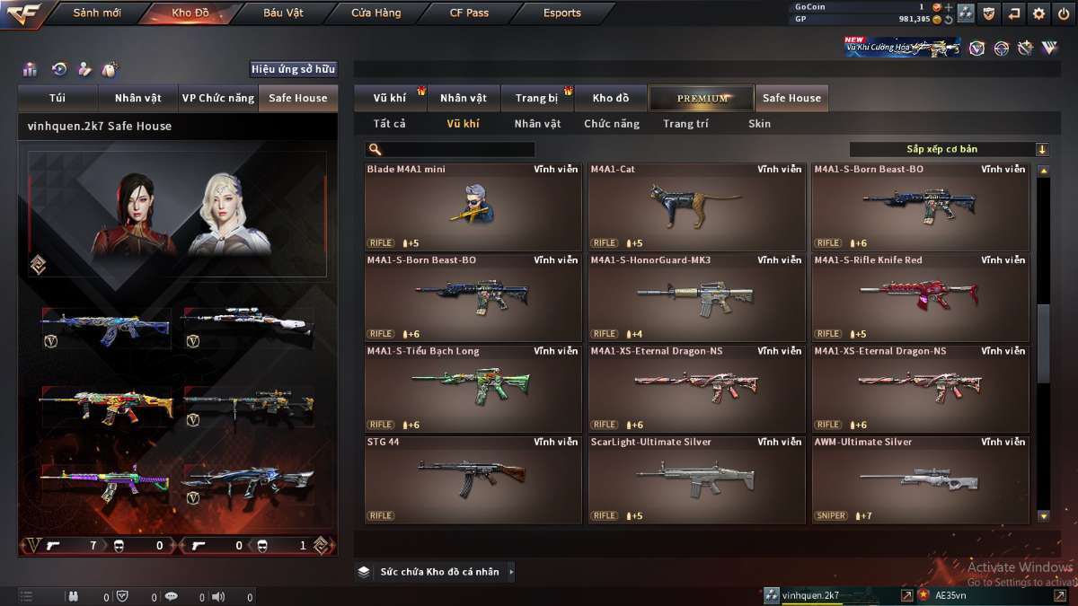 shop acc cf uy tin gia re